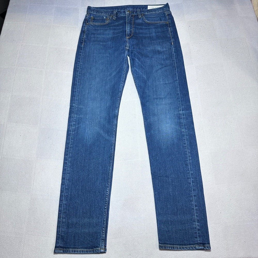 Rag & Bone Fit 2 Slim Jeans Mens 31x33 Fallon Medium Wash Stretch Denim Blue